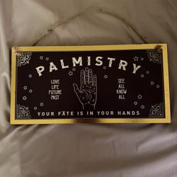 Palmistry Sign Plaque- Wall Decor