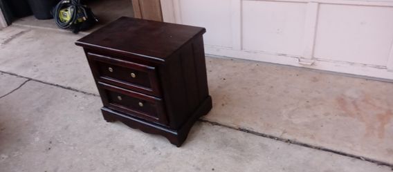 Two Drawer Side Table 