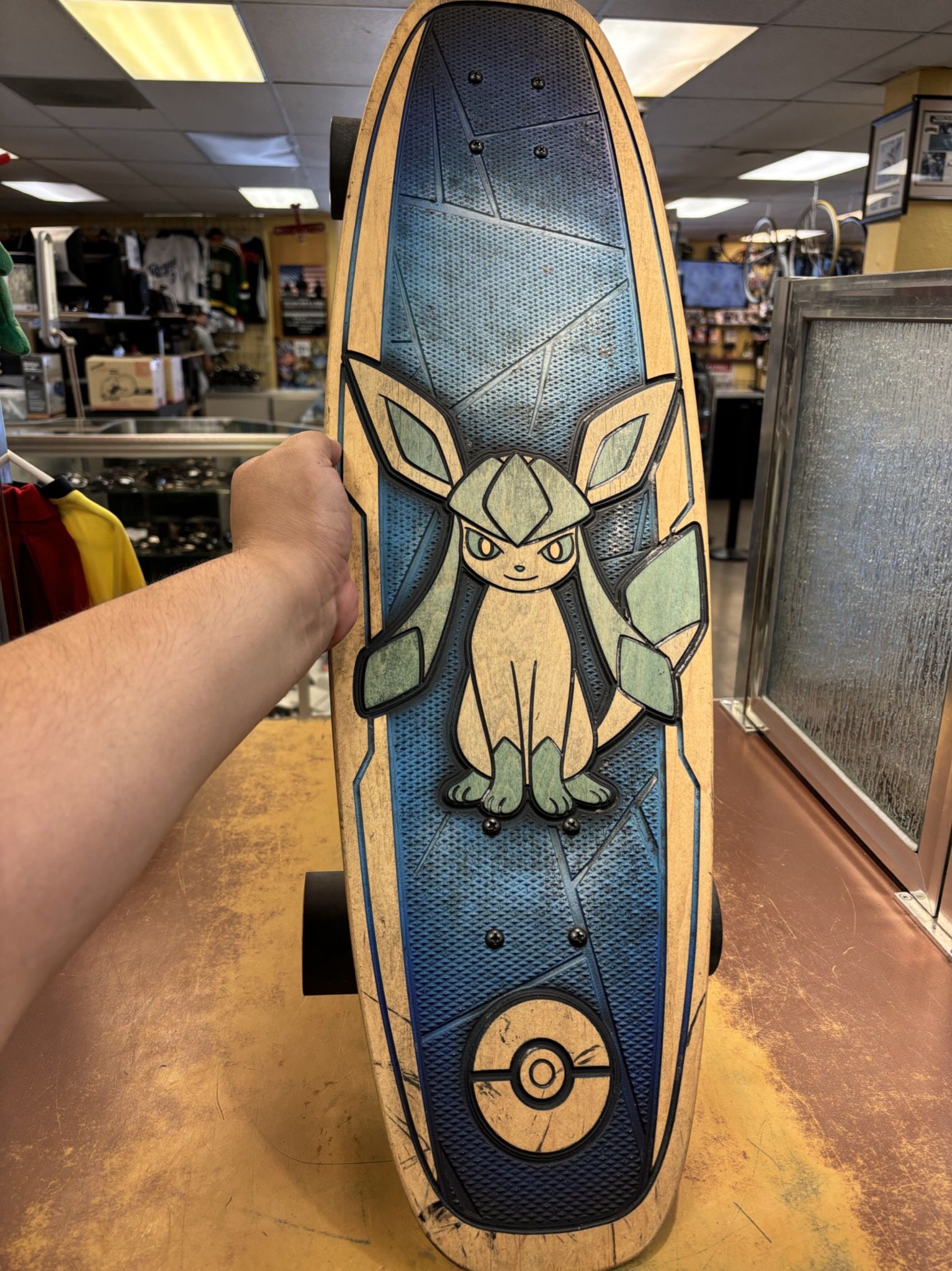 Bear Walker Pokémon Skateboard (Shows Signs Of Wear) Stained Dirty / Few Scuff Marks