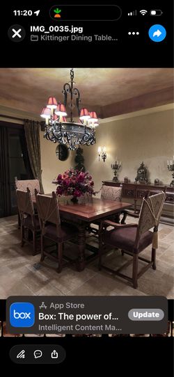 Kittinger Dining Set w/ Armoire and buffet table