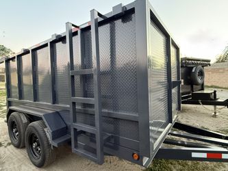 New 8x4x12 Hydraulic Utility Dump Trailer 
