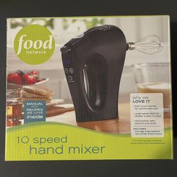Food Network(Brand New in Open Box)  10 Speed Hand Mixer with LCD Display