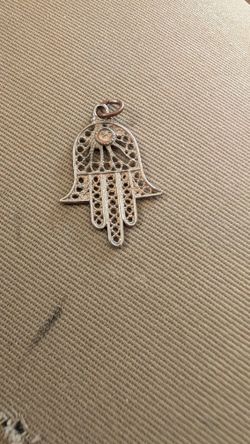 Hand of God Sterling silver charm 
