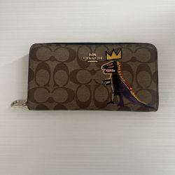 Coach x Jean-Michael Basquiat Long Zip Around Wallet