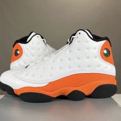 New With Box Nike Air Jordan 13 Starfish 414571–108 OG XIII White Orange Mens Size 10