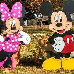 Minnie & Mickey Mouse Cutouts 