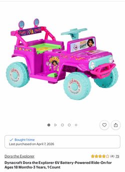 Dynacraft Dora the Explorer 6V Ride-On Toy