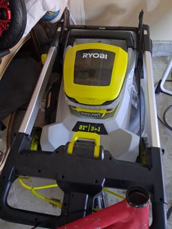 Ryobi 40v HP brushless,self propelled 21 in.3-in-1 lawnmower.
