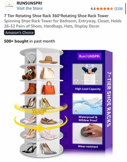 Rotating shoe rack