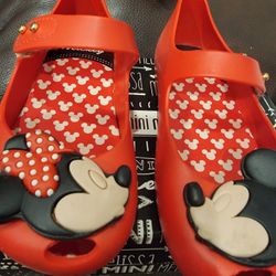 Mini Melissa Mickey & Minnie Shoes- Size 9