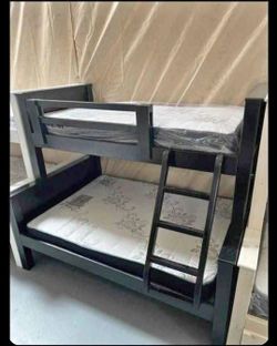 Bunk Beds  / Literas Twin Full  Madera 100% Pinewood