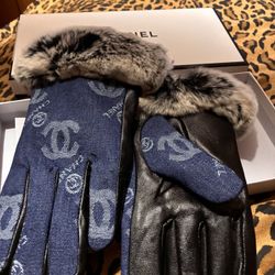 Chanel Denim Gloves 