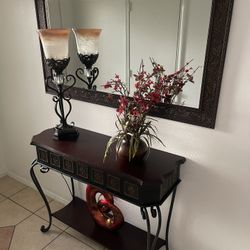 Table And mirror 