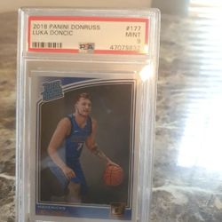 Luka Doncic Rated Rookie PSA Mint 9 Card