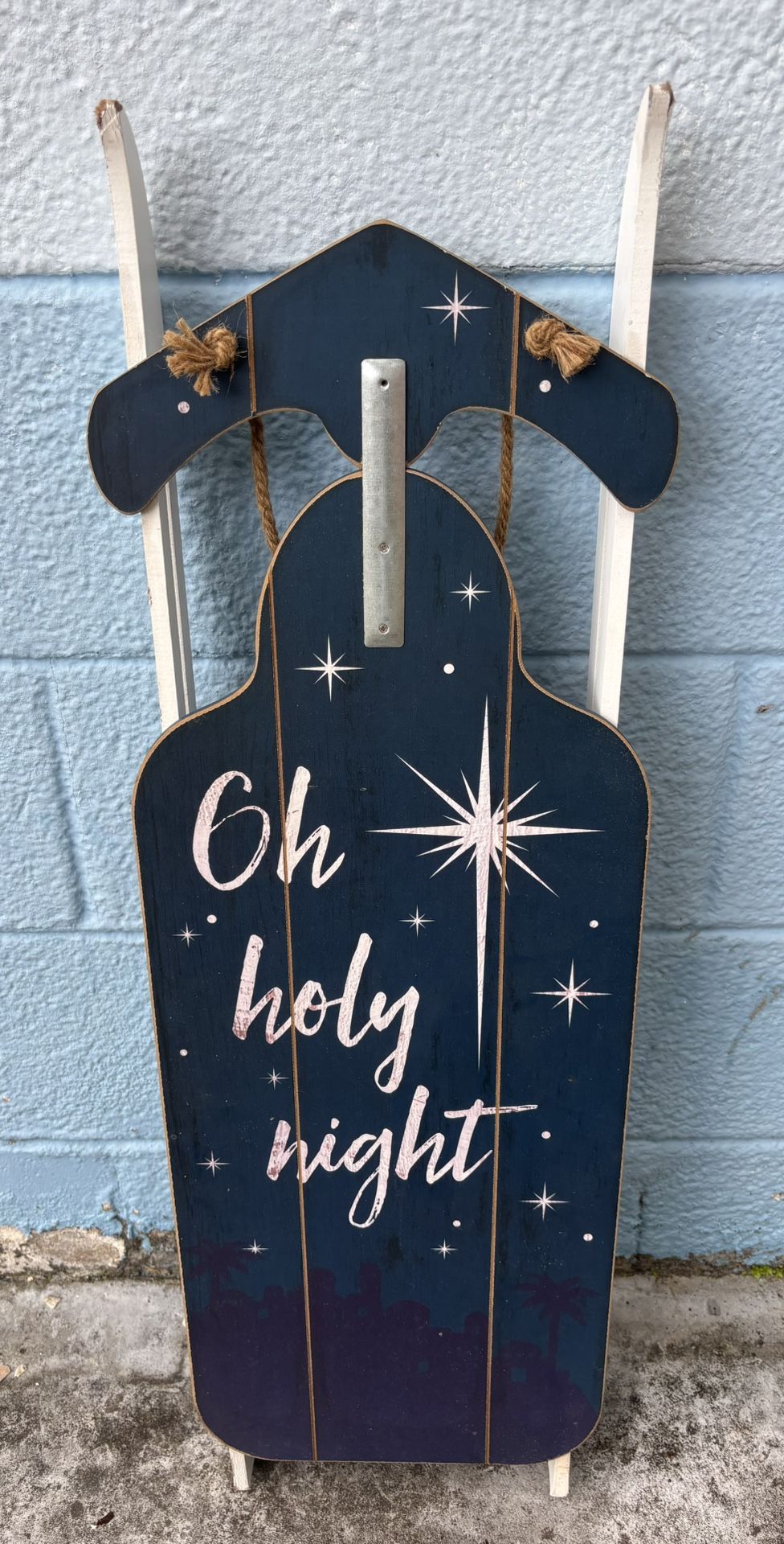 Christmas Sled Decor wooden sign