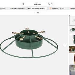 New Steel Welded Large Tree Stand for 12 Ft. Trees Christmas.  Heavy Duty Only $25 No Tax 