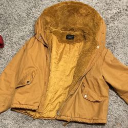Love Tree Faux Fur Lined Parka Jacket
