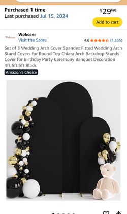 Black Party Arch Sleeves