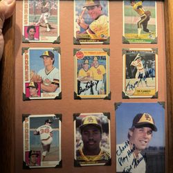 tony gwynn auto padres garvey and other baseball cards