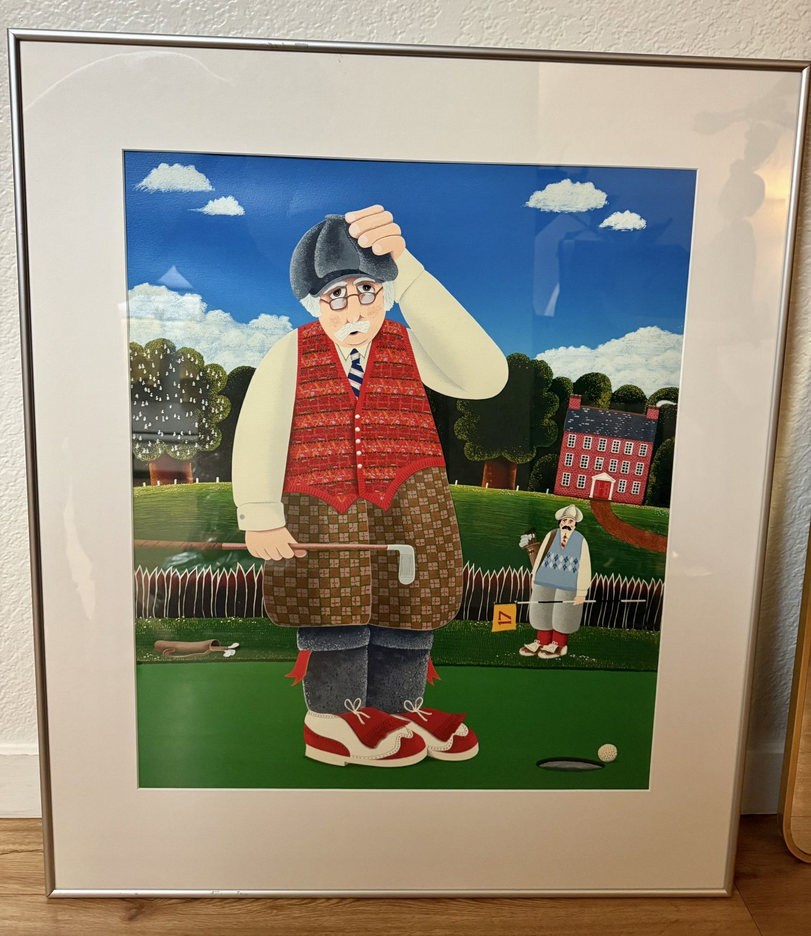 Picture of a golfer by Peter Heard