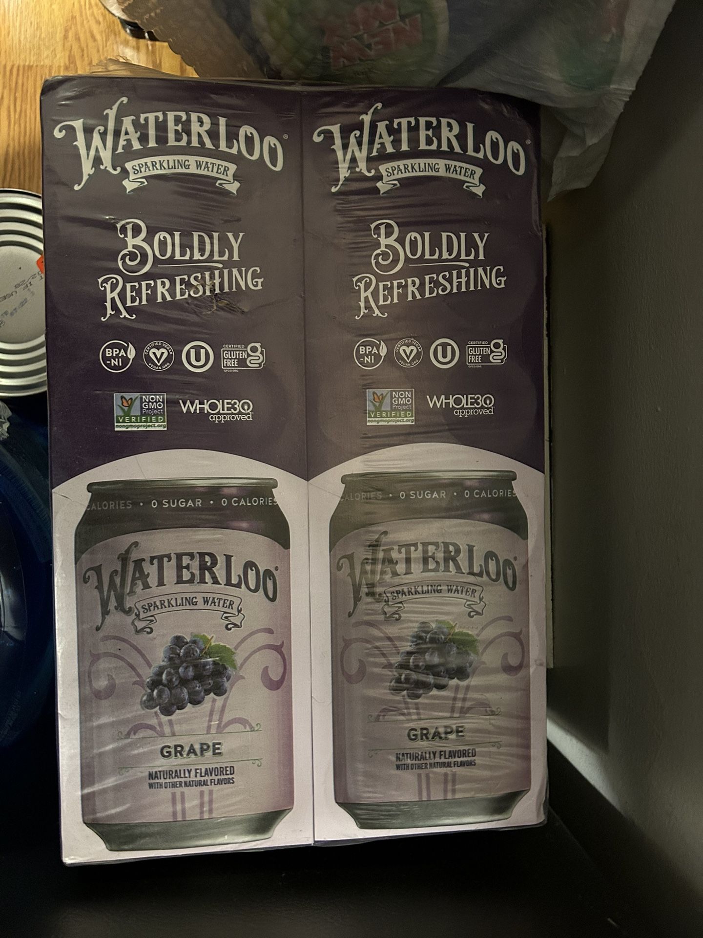 Waterloo Sparkling Water Grape And Lemon Lime 