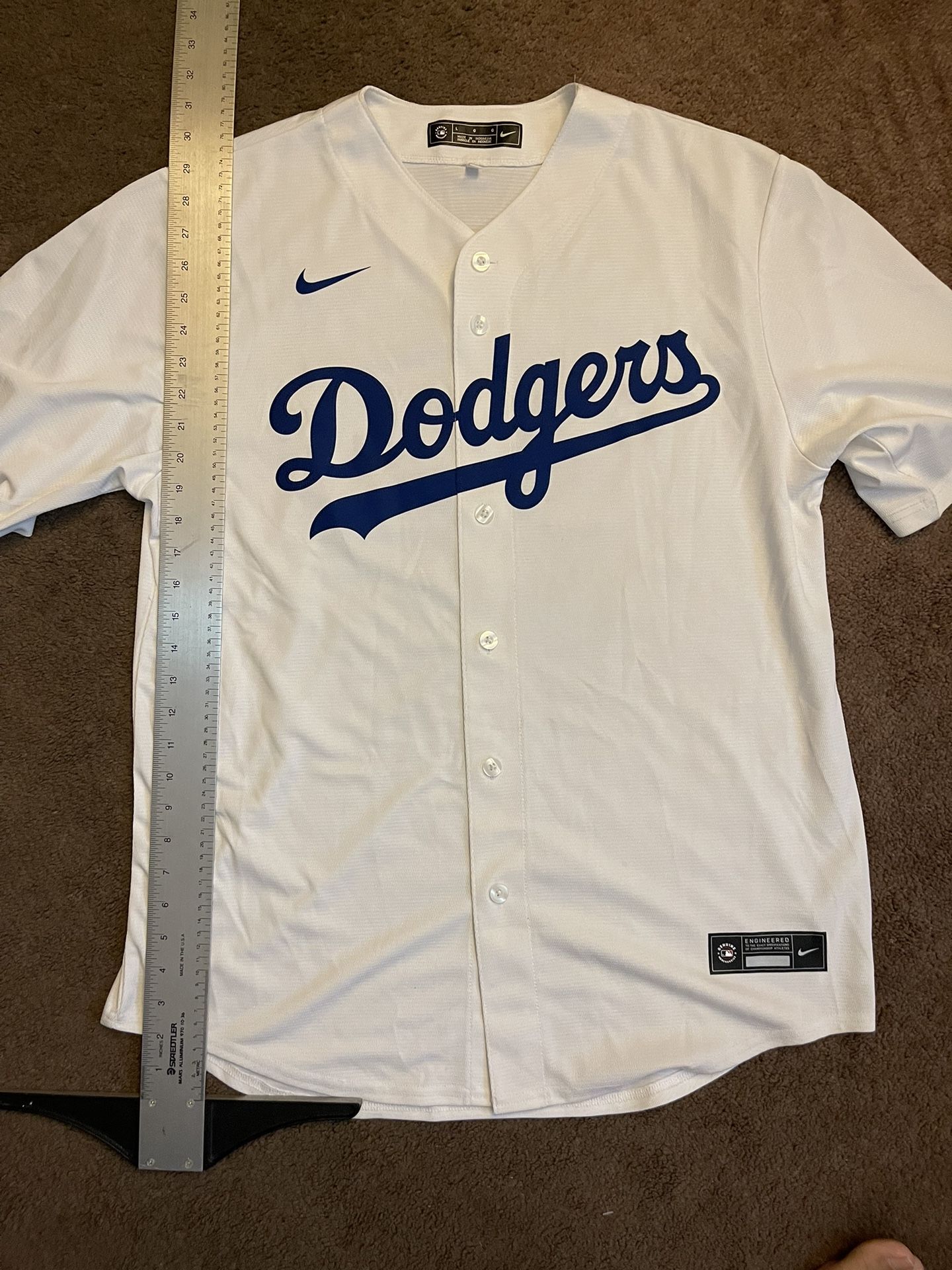 Nike Dodgers Jersey Sz L World Series
