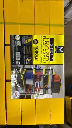 five tier heavy duty plastic shelf, 1000 pounds