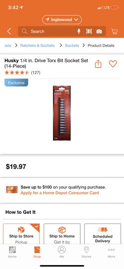 Husky 14 Piece Ford Bit Socket Set