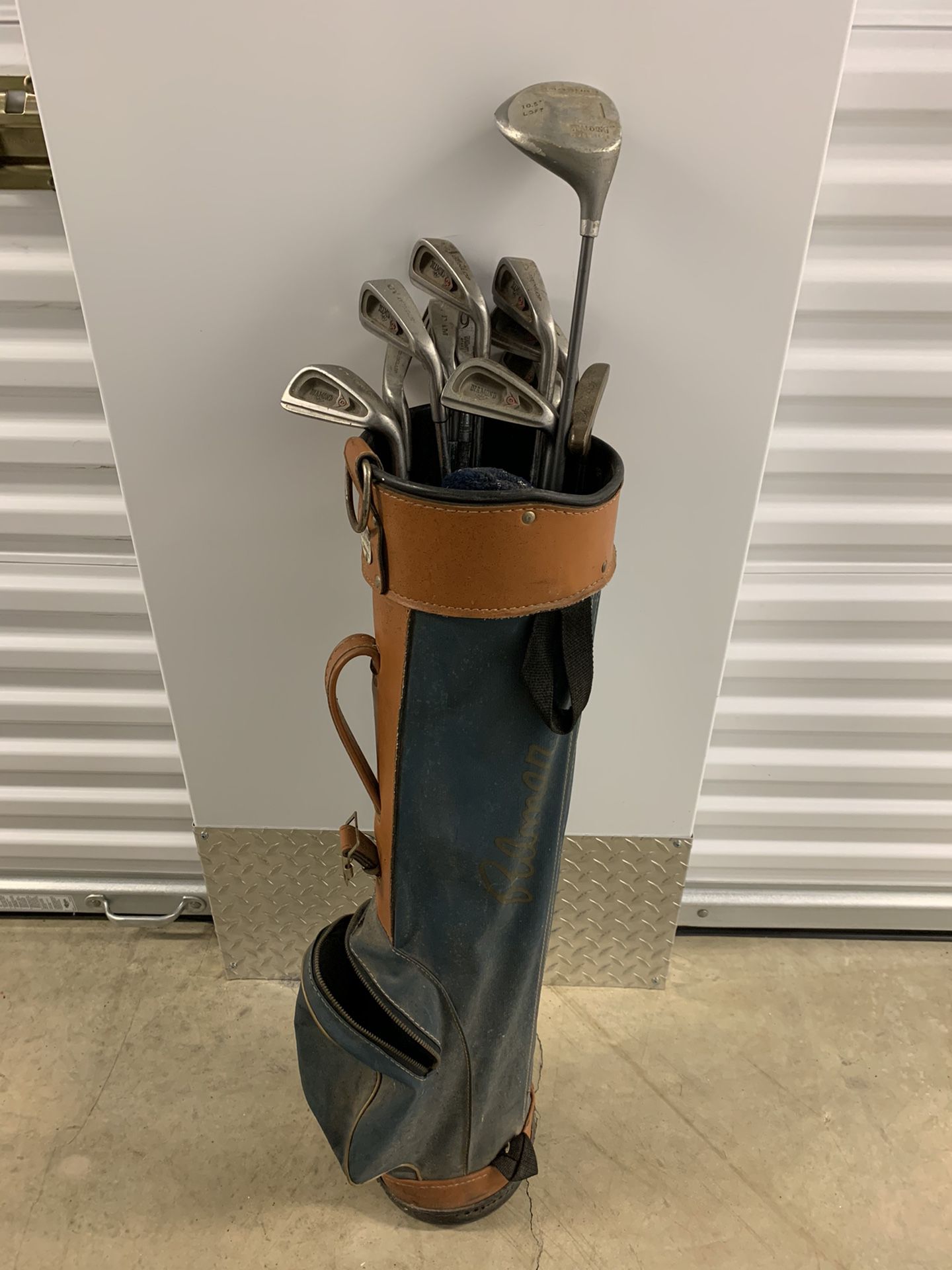Men’s golf bag and clubs