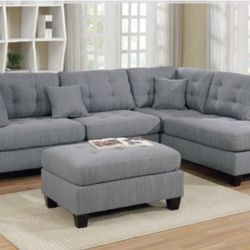 Sectional Sofa + Ottoman
