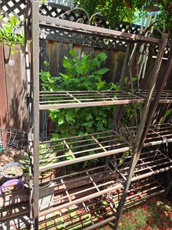Metal Garden Shelves
