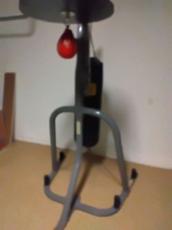 Evelast punching bag with stand