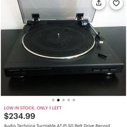 Audio Technica Turntable AT Pl50