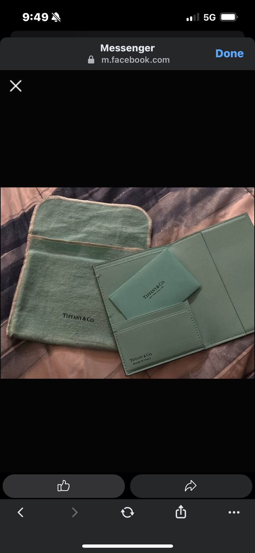 Tiffany & Co  Passport Wallet 