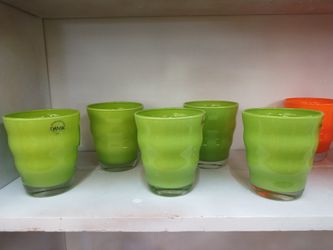 Dansk Rio Glasses Lime Set Of 5