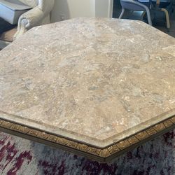 Octagonal Marble Coffee Table