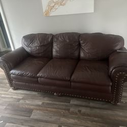Leather Couch Set 