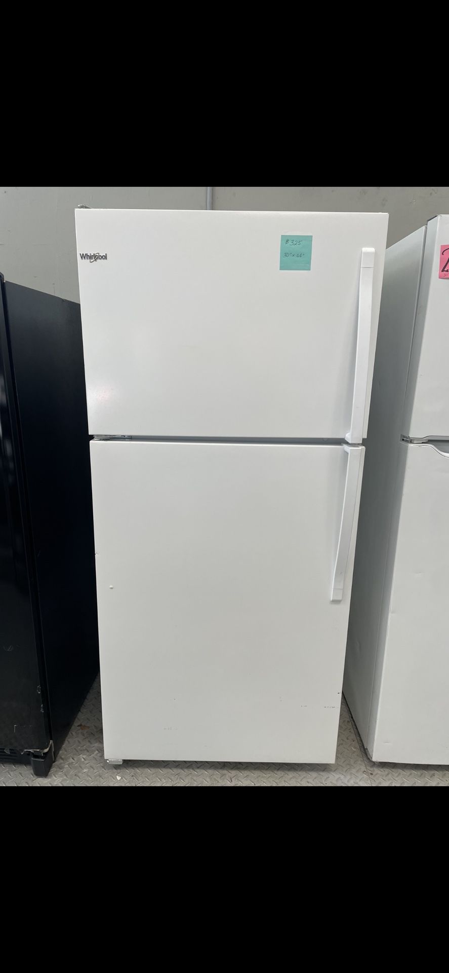 Whirlpool 30” Top Freezer Bottom Refrigerator