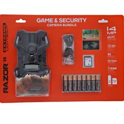 WGI Razor Extreme 14MP Lightsout Game Camera Bundle