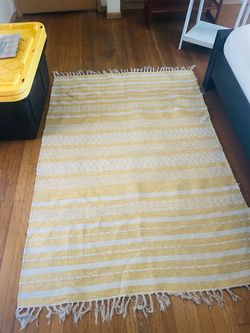 Cotton throw rug 45” inches X 66” inches