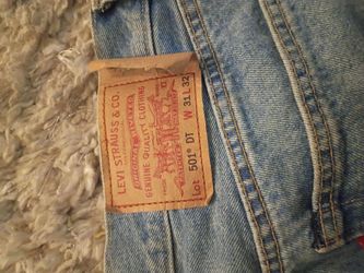 Denim Tears x Levi’s 501 Cotton Wreath Jeans Light Wash – W31 L32