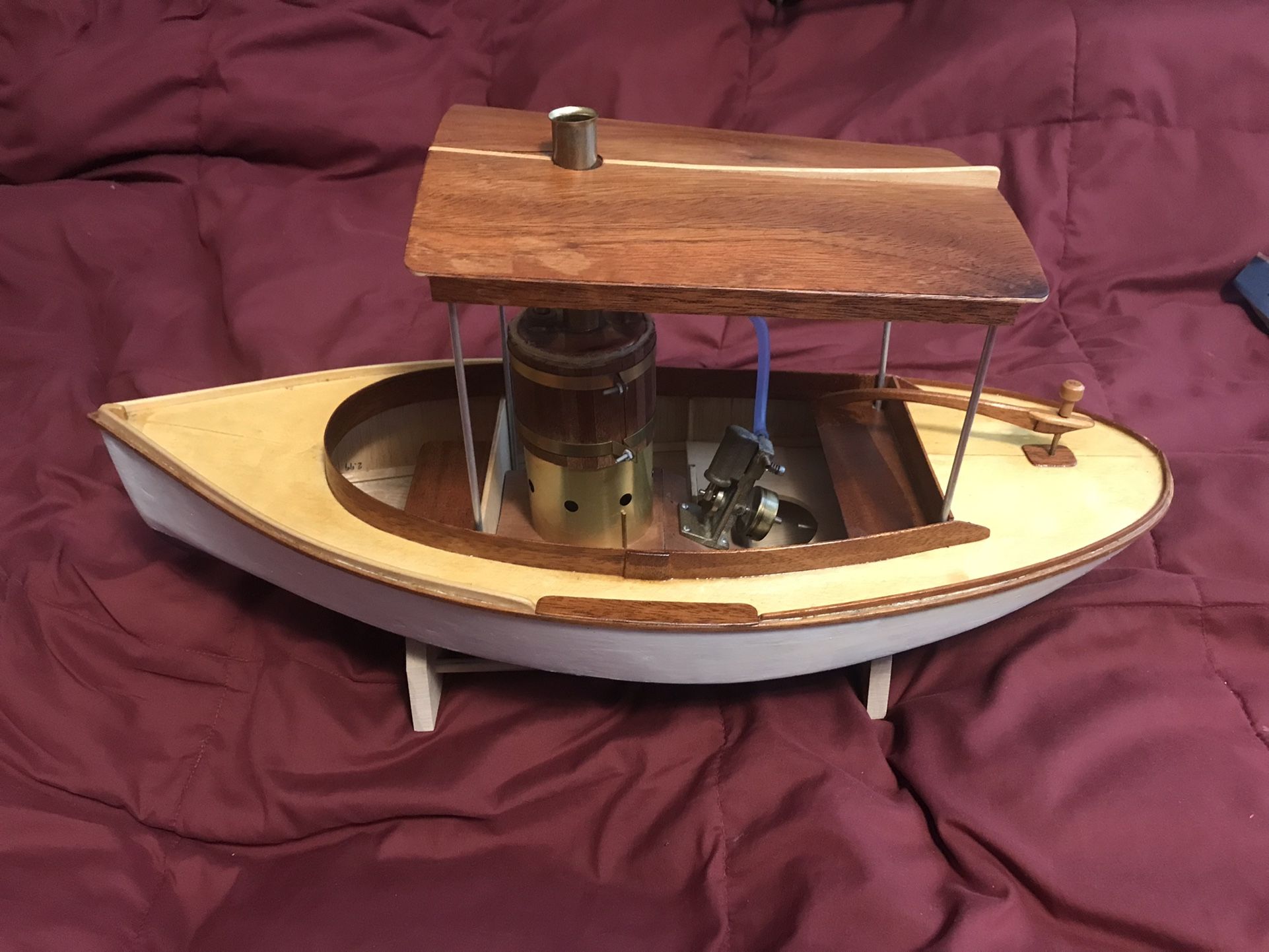 Midwest 1/12 Scale FANTAIL LAUNCH ll Wooden Boat W Heritage Steam Engine