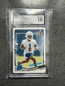 Josh Downs Cgc 10 Slab Rookie Card