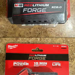Milwaukee M18 Forge 8.0 & 6.0 Batteries