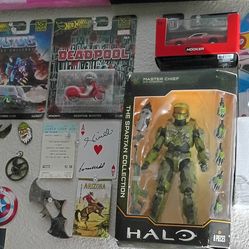 Cars and halo figure