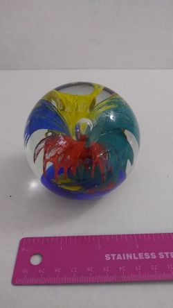 Crystal ball hand blown handcrafted #25