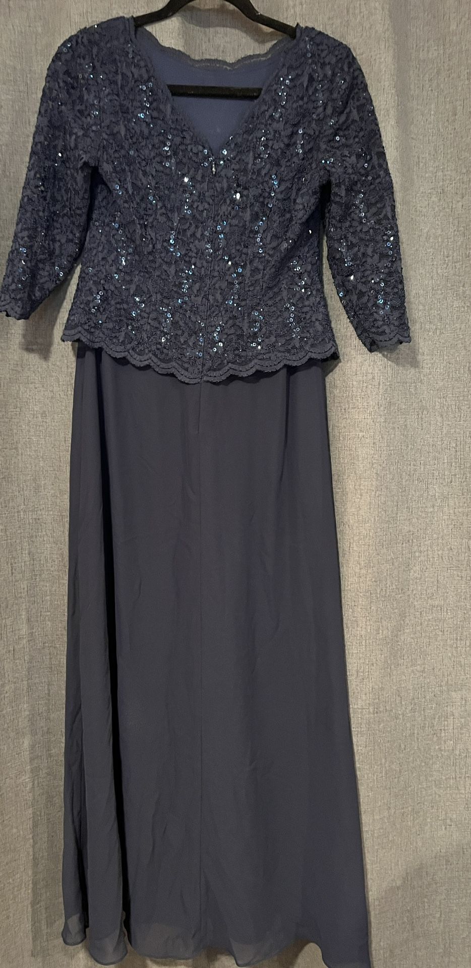 Alex Evenings Navy Dress- Size 12