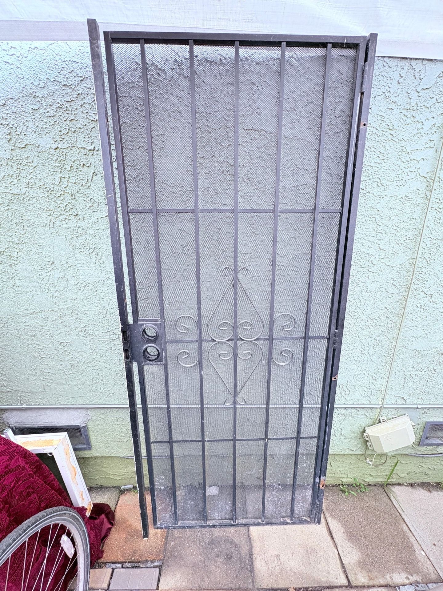 Metal Security Screen Door – Heavy Duty – Approx. 32” Wide