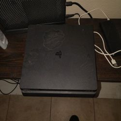 PS4 Slim With Control And Cables And GTA V 75$ OBO