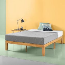 Zinus Moiz Solid Wood Queen Platform Bed Frame
